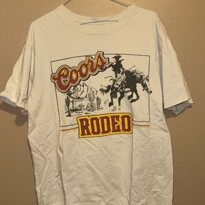 Coors Rodeo White Graphic Tee - Short Sleeve